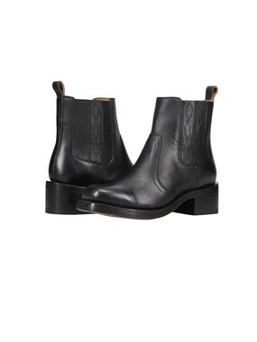FRYE Campus Platform Chelsea Black Boot...Size 8